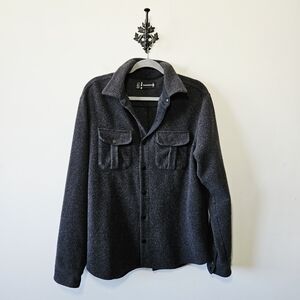 Smartwool Anchor Line Shirt Jacket Size L Wool Snap Front EUC